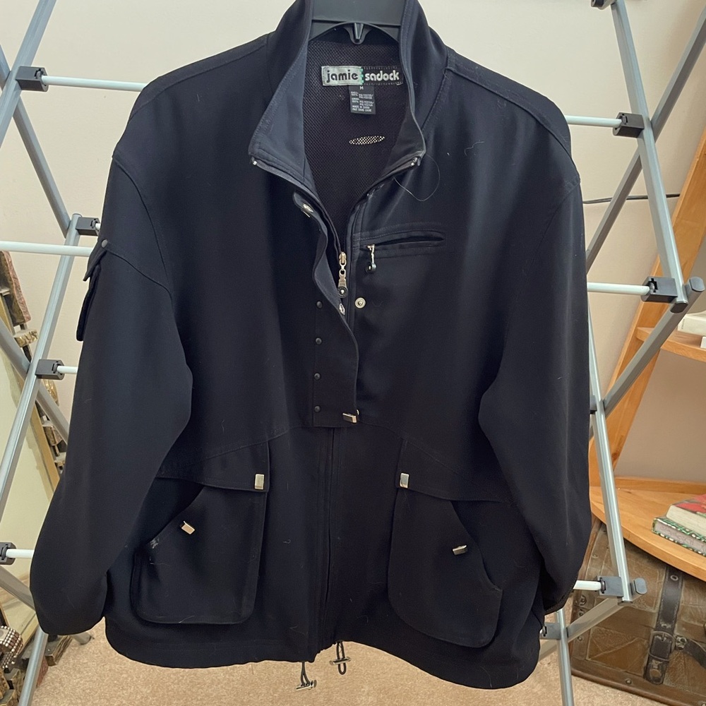 Jamie Sadock golf jacket. Black. Size medium